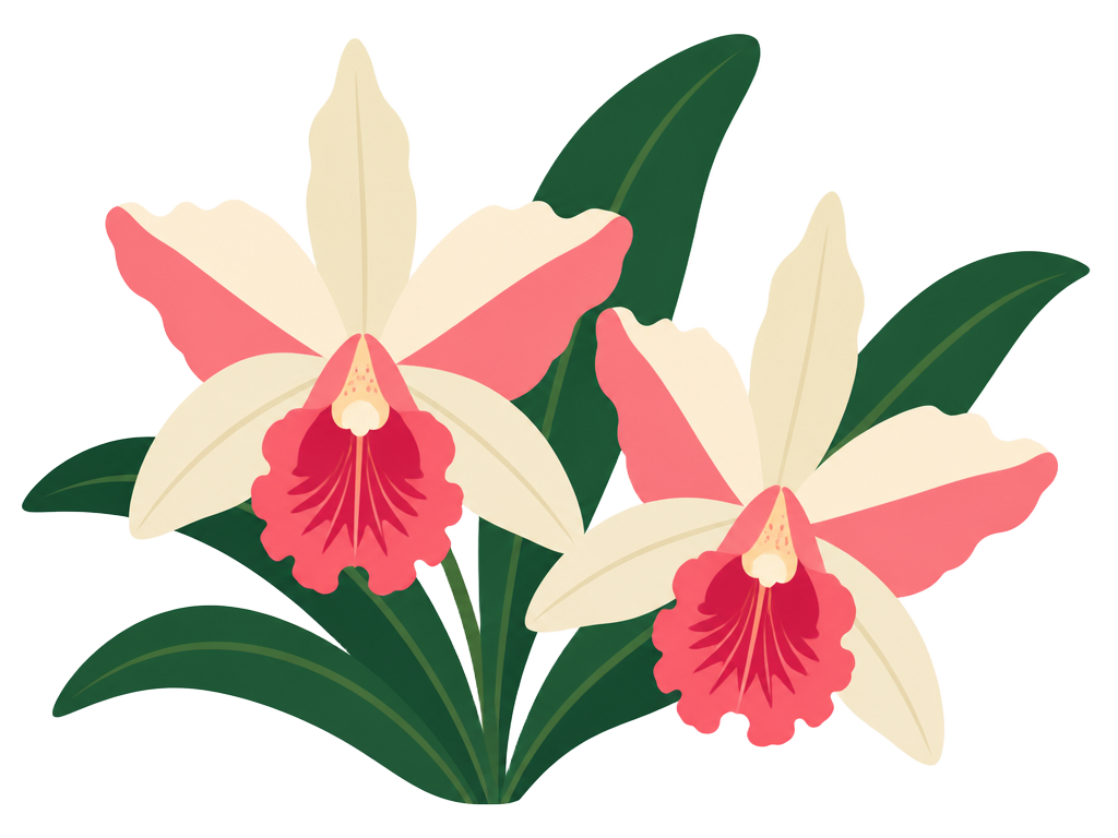 Ilustrasi bunga anggrek